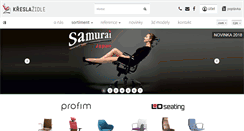Desktop Screenshot of kresla-zidle.cz